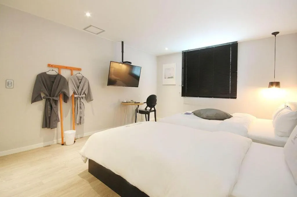 Bed in Hotel Yam ANDONG