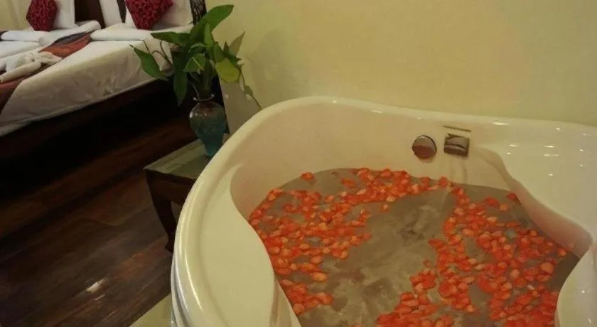 Bed in The View Pavilion Hotel