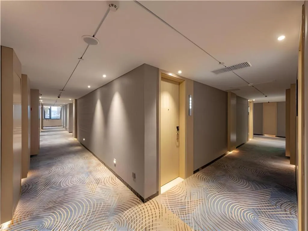 Bed in Echarm Hotel Guilin North High Speed Railway Station