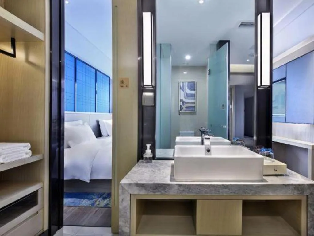 Bed in Echarm Hotel Guilin North High Speed Railway Station