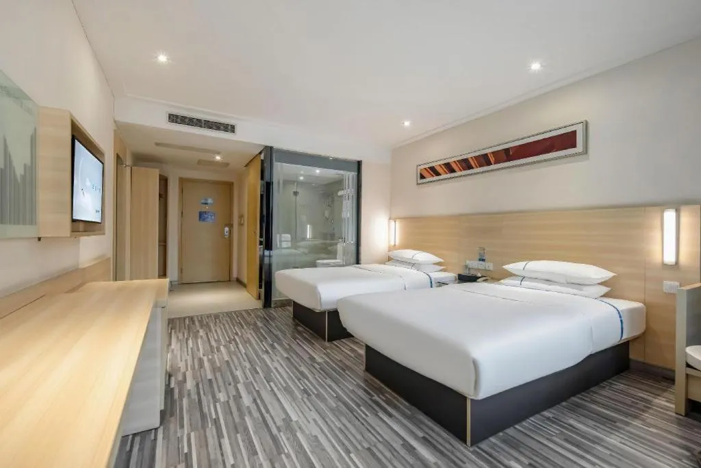 Bed in City Comfort Inn Hechi Du'an Wenti Square