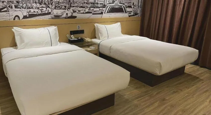 Bed in City Comfort Inn Hechi Du'an Wenti Square