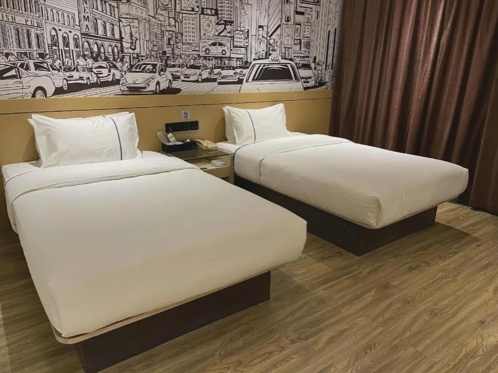 Bed in City Comfort Inn Hechi Du'an Wenti Square