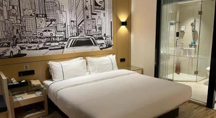 Bed in City Comfort Inn Hechi Du'an Wenti Square