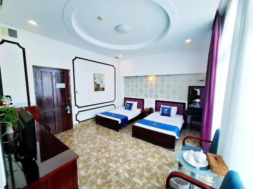 Bed in Tran Vinh Hotel