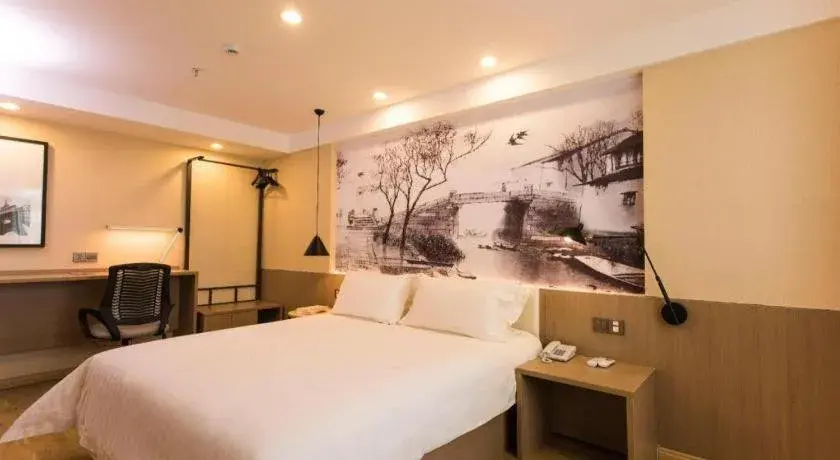 Bed in Jinjiang Inn Style Ningxia Guyuan Beijing Road Bed in Jinjiang Inn Style Ningxia Guyuan Beijing Road