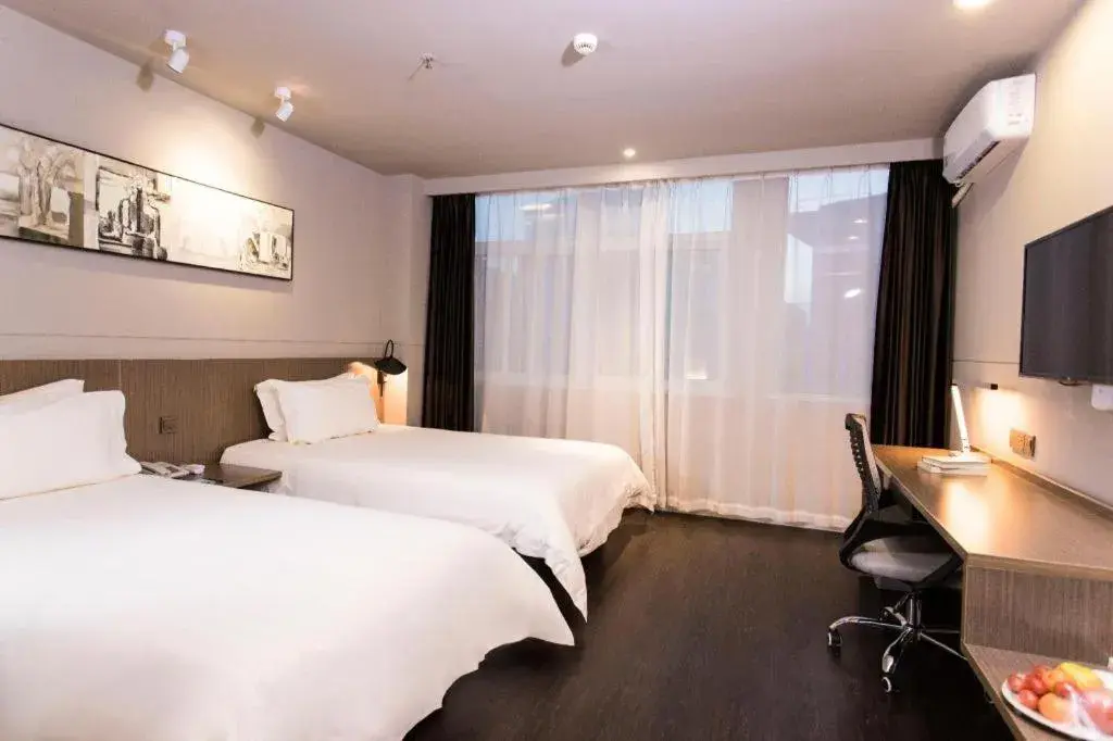 Bed in Jinjiang Inn Style Ningxia Guyuan Beijing Road Bed in Jinjiang Inn Style Ningxia Guyuan Beijing Road