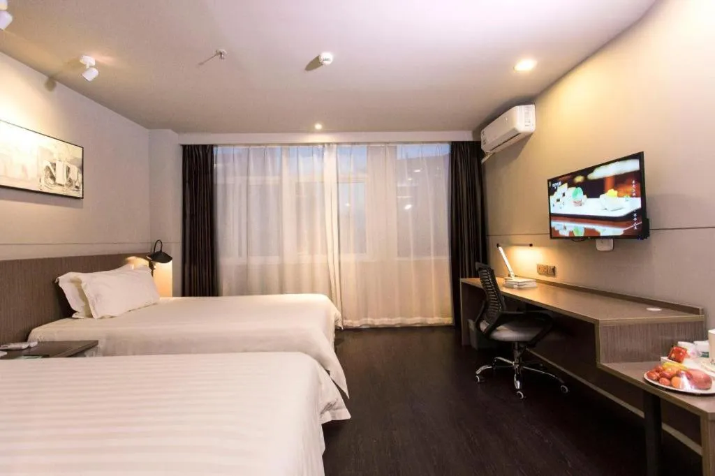 Bed in Jinjiang Inn Style Ningxia Guyuan Beijing Road