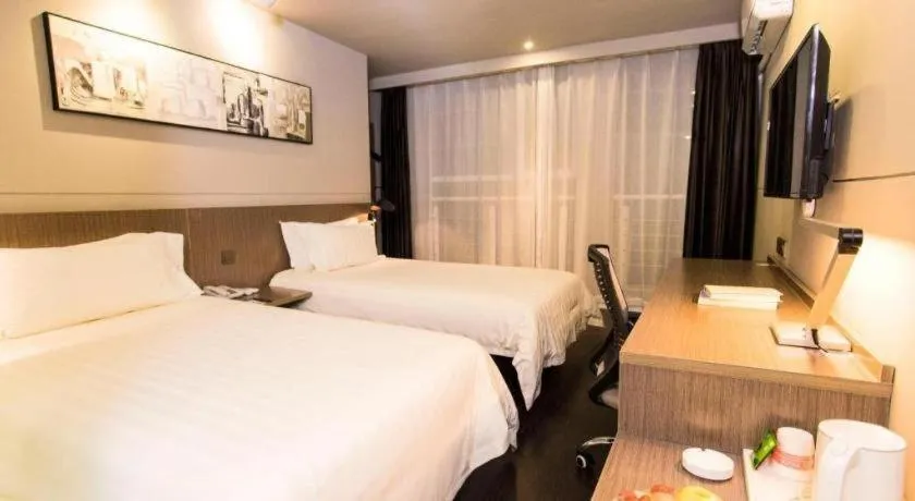 Bed in Jinjiang Inn Style Ningxia Guyuan Beijing Road