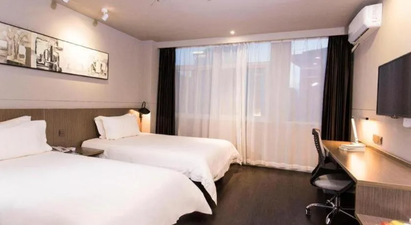 Bed in Jinjiang Inn Style Ningxia Guyuan Beijing Road