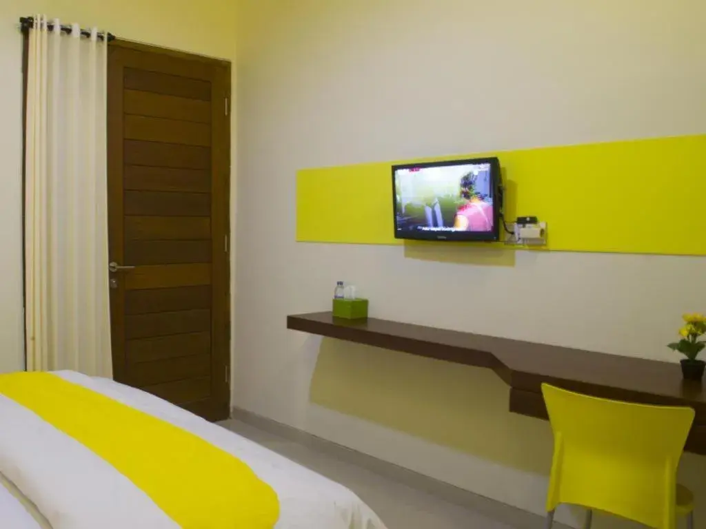 Bed in De Lemon Gatsu Hotel Bed in De Lemon Gatsu Hotel