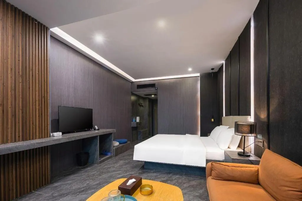 Bed in Haikou Kai Wei Hotel