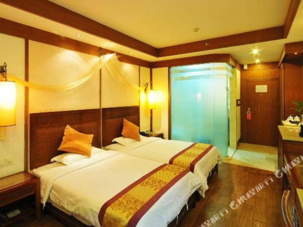 Bed in Haikou Kai Wei Hotel