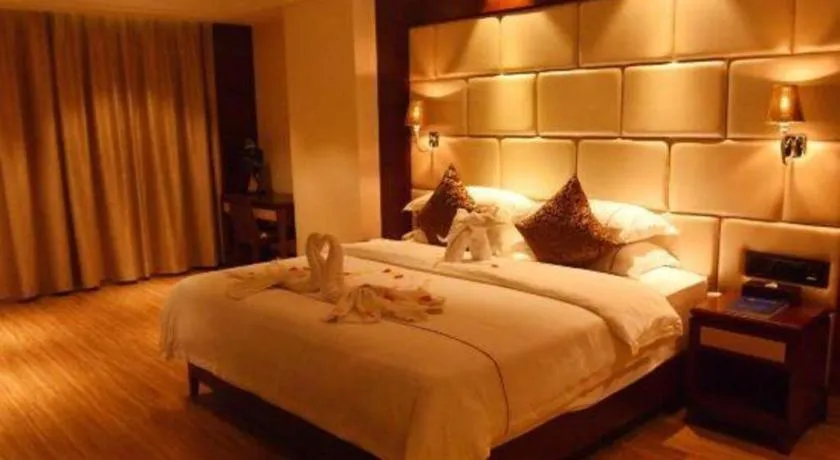 Bed in Haikou Kai Wei Hotel