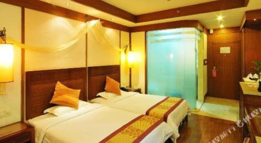 Bed in Haikou Kai Wei Hotel