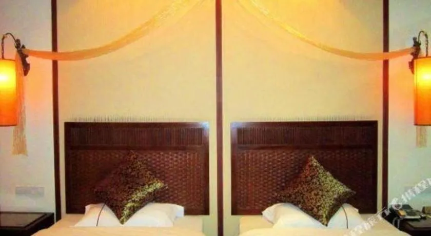 Bed in Haikou Kai Wei Hotel