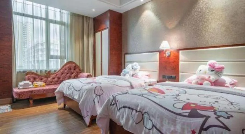 Bed in Haikou Kai Wei Hotel