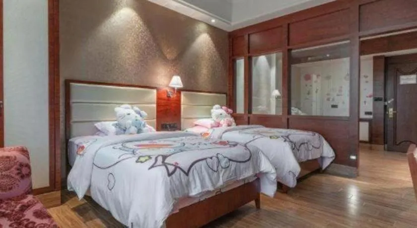 Bed in Haikou Kai Wei Hotel