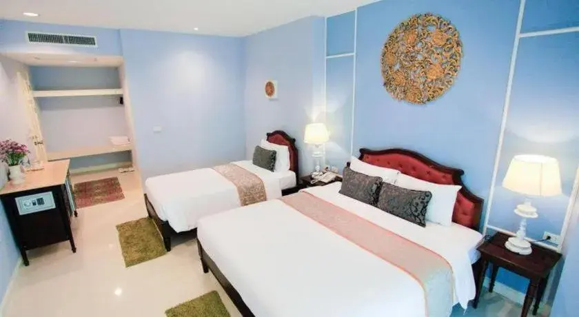 Bed in Khamthana the Colonial Hotel Chiangrai Bed in Khamthana the Colonial Hotel Chiangrai