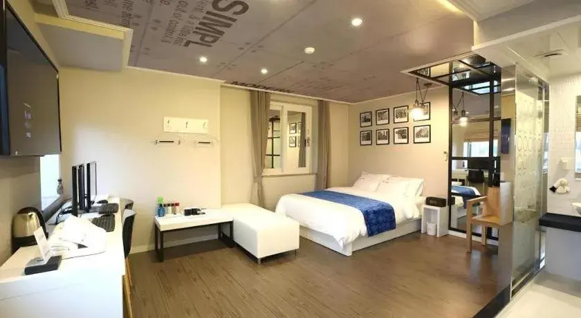 Bed in Jeju Lux Hotel Bed in Jeju Lux Hotel