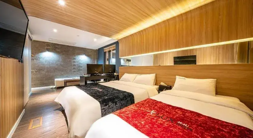 Bed in Jeju Lux Hotel Bed in Jeju Lux Hotel