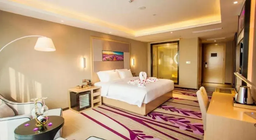 Bed in Lavande Hotel Zhaoqing government Dinghu Mountain Scenic Spot Bed in Lavande Hotel Zhaoqing government Dinghu Mountain Scenic Spot