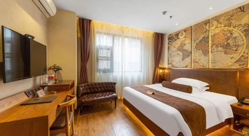 Bed in James Joyce Coffetel Xi'an Lingtong The Terracotta Army Huaqingchi University Town Metro Station