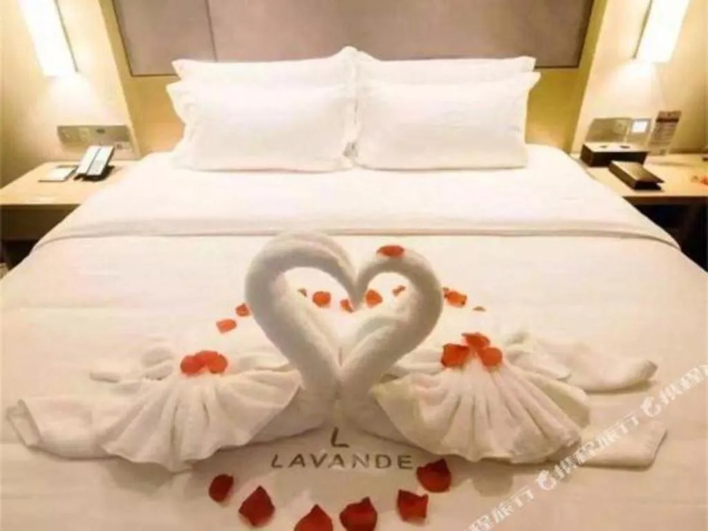 Bed in Lavande Hotels·Qingyuan Jinbiwan