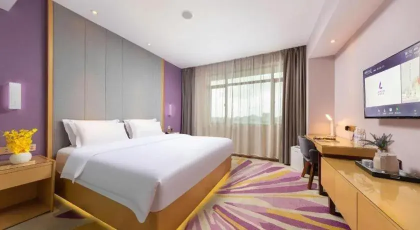 Bed in Lavande Hotel Zhongshan Dayong Rosewood Cultural Expo City Bed in Lavande Hotel Zhongshan Dayong Rosewood Cultural Expo City