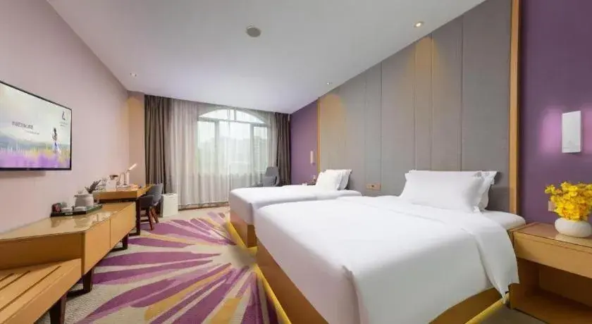 Bed in Lavande Hotel Zhongshan Dayong Rosewood Cultural Expo City Bed in Lavande Hotel Zhongshan Dayong Rosewood Cultural Expo City