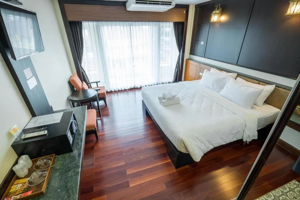 Bed in LANDMARK NAKHONPHANOM HOTEL