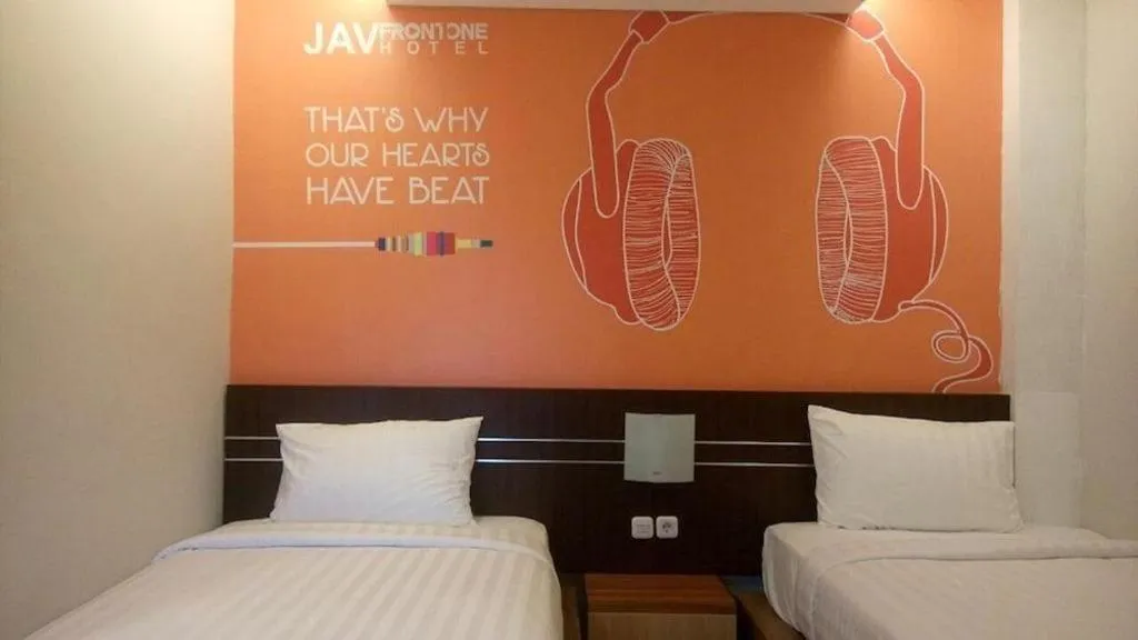 Bed in Hotel JAV Front One