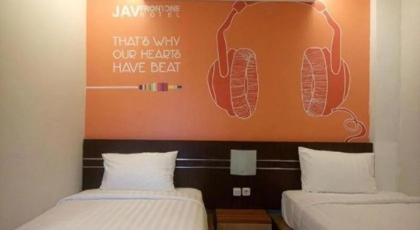 Bed in Hotel JAV Front One