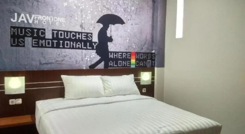 Bed in Hotel JAV Front One