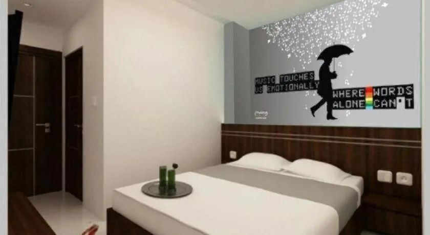 Bed in Hotel JAV Front One