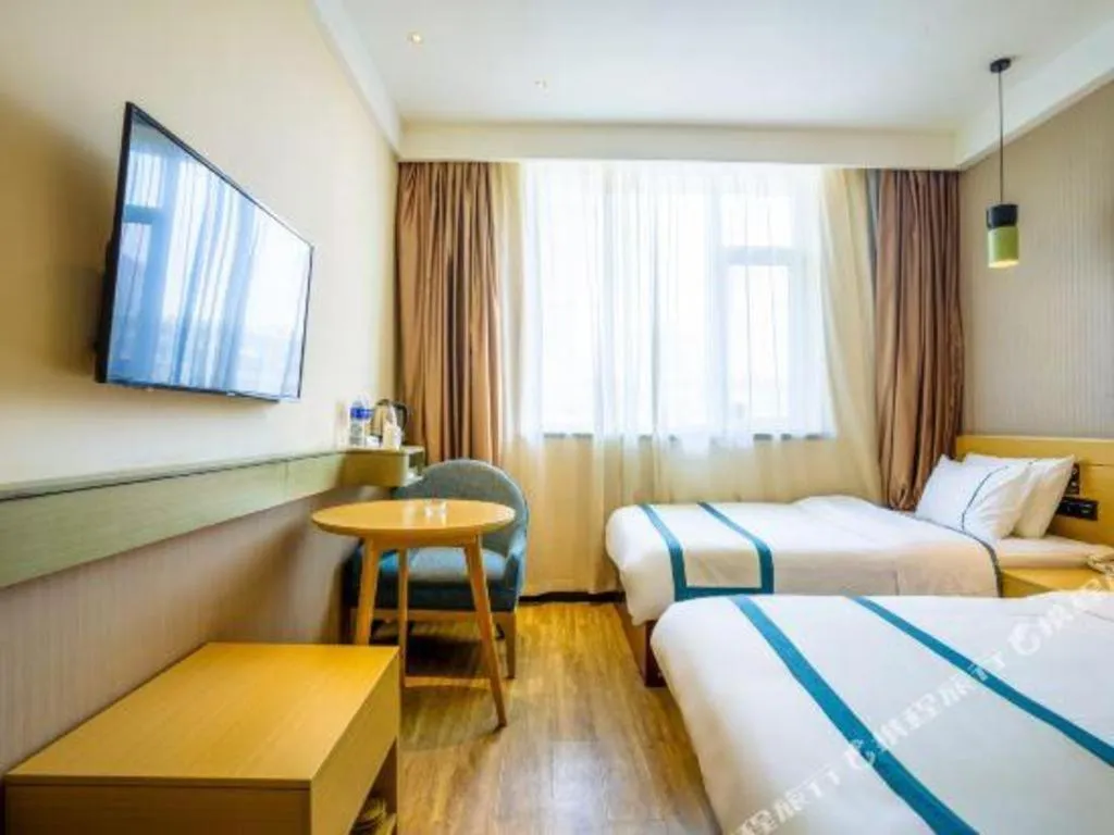Bed in City Comfort Inn Chongqing Jiangbei Airport T3 Terminal