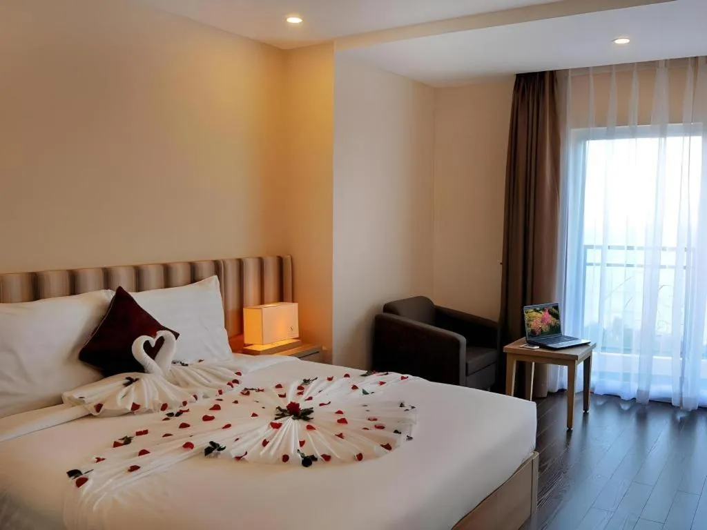 Bed in Begonia Nha Trang Hotel