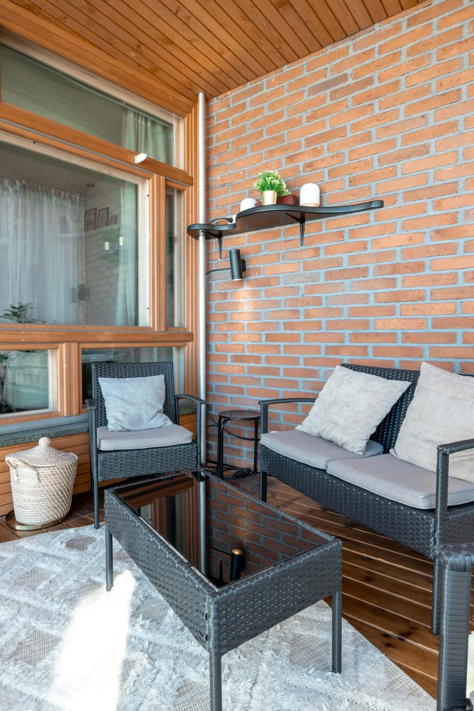 Patio in 2ndhomes Kamppi Center Apartment with Balcony & Sauna