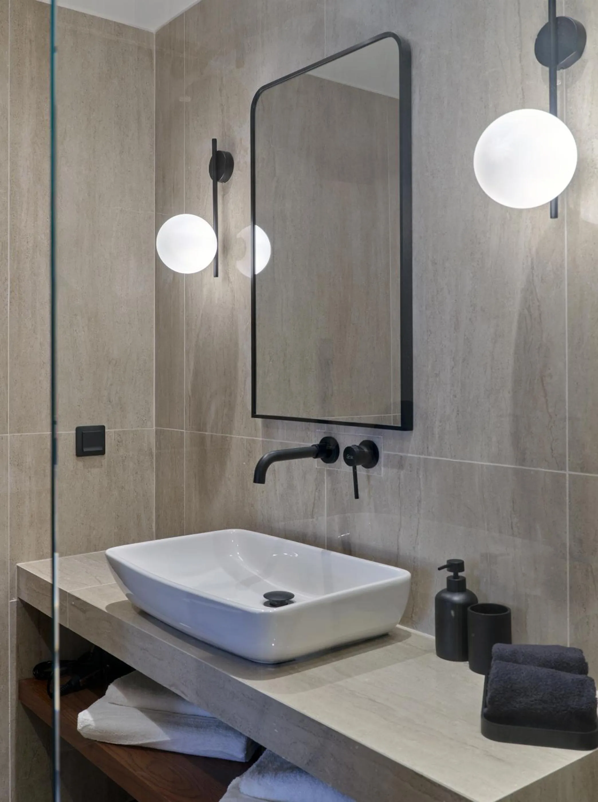 Bathroom in Haya Athens Loftie Suites