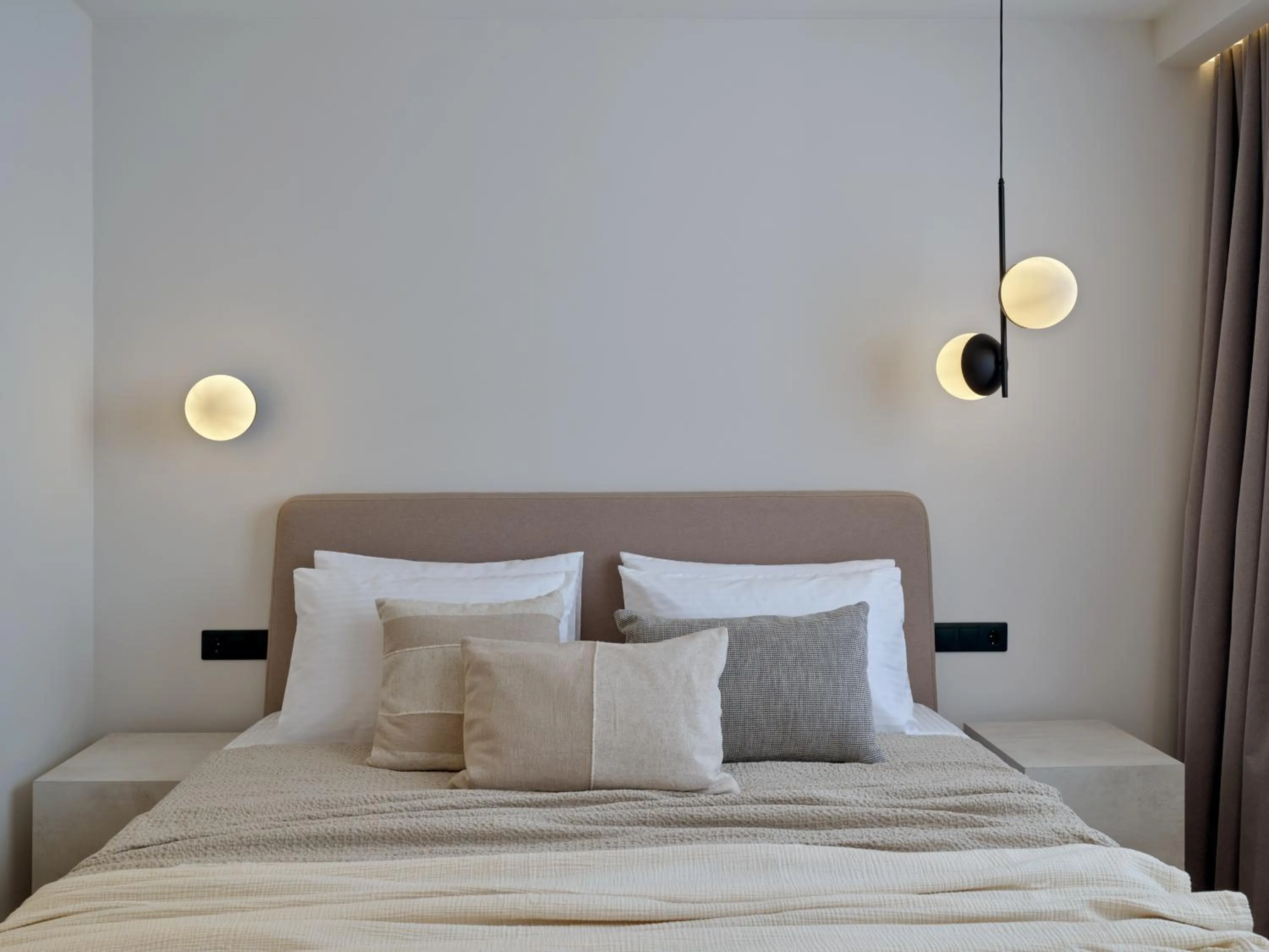 Bed in Haya Athens Loftie Suites