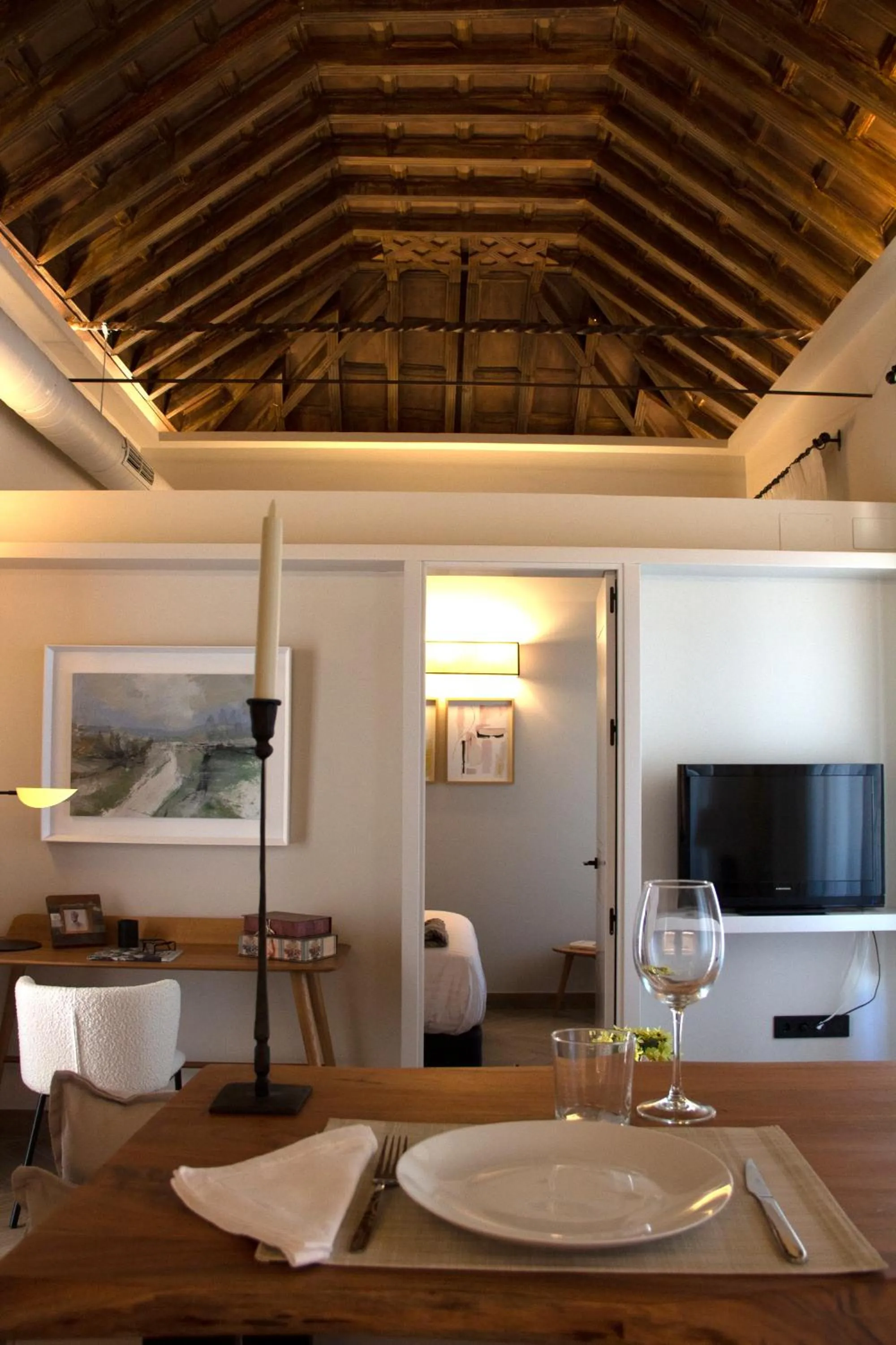 Dining area in Puerta de la Ribera Suites