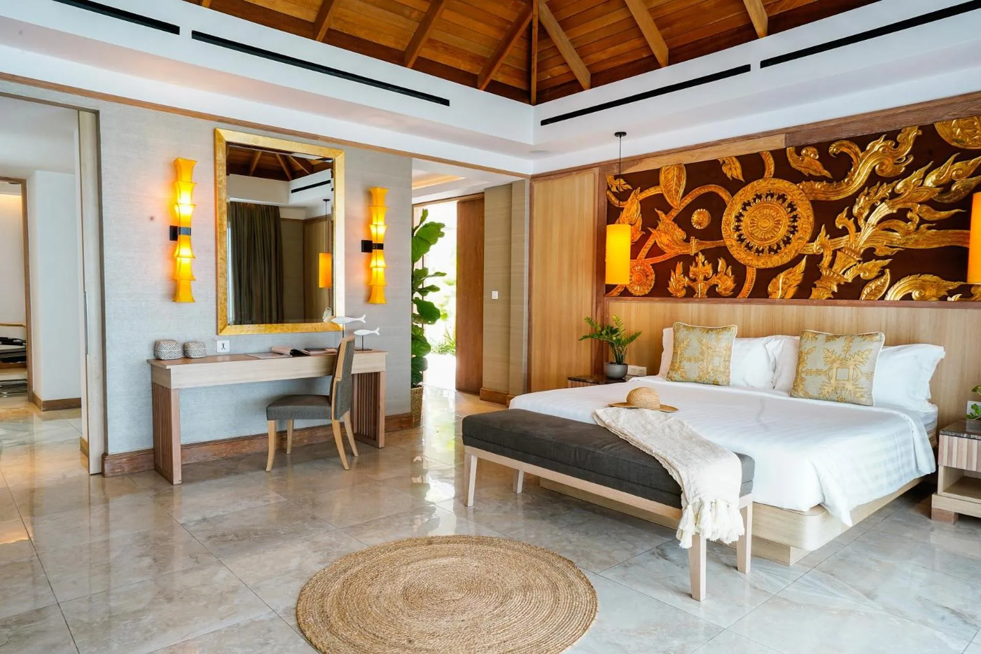 Bedroom in Miskawaan Beachfront Villas