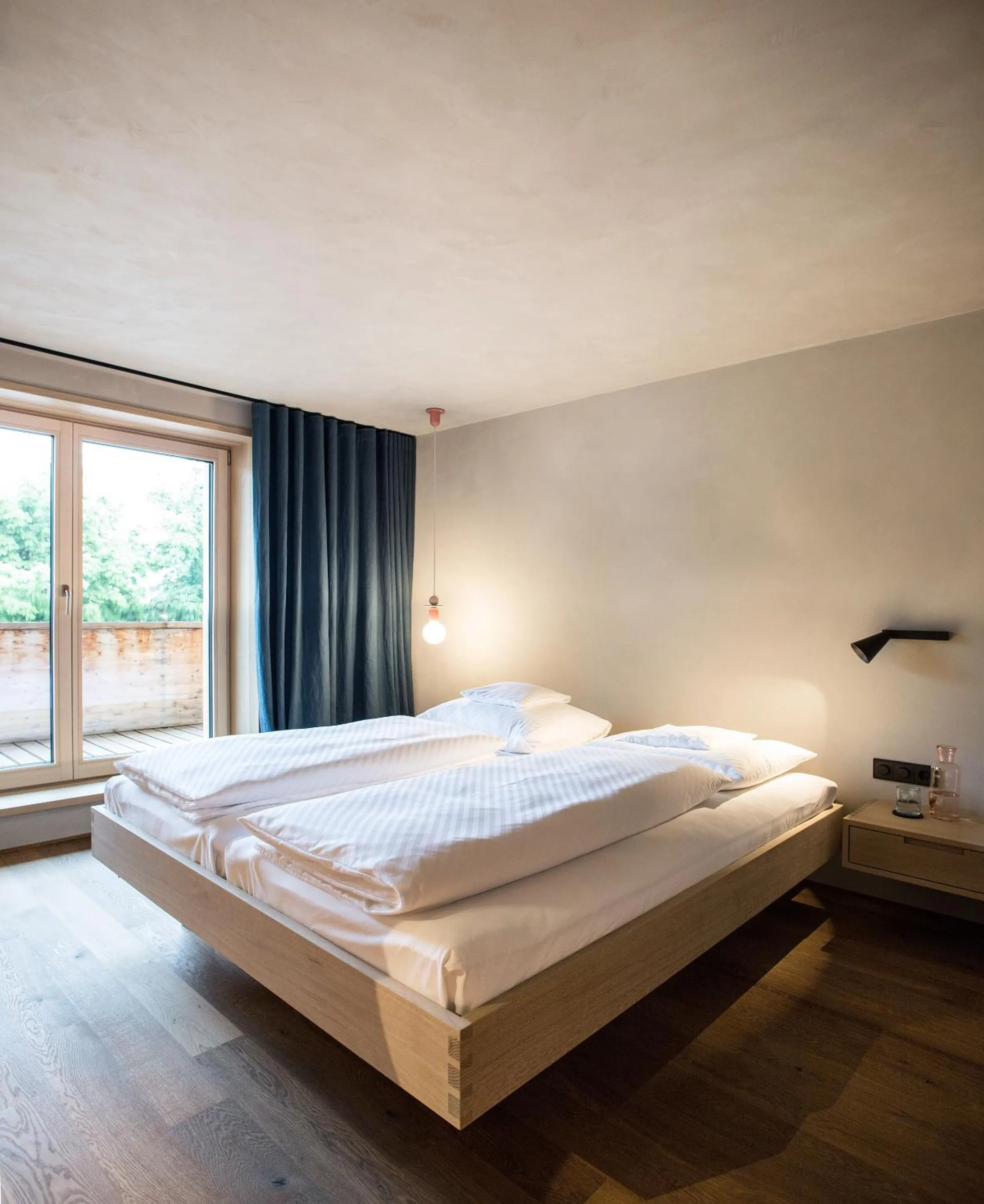 Bed in Biohotel Schwanen