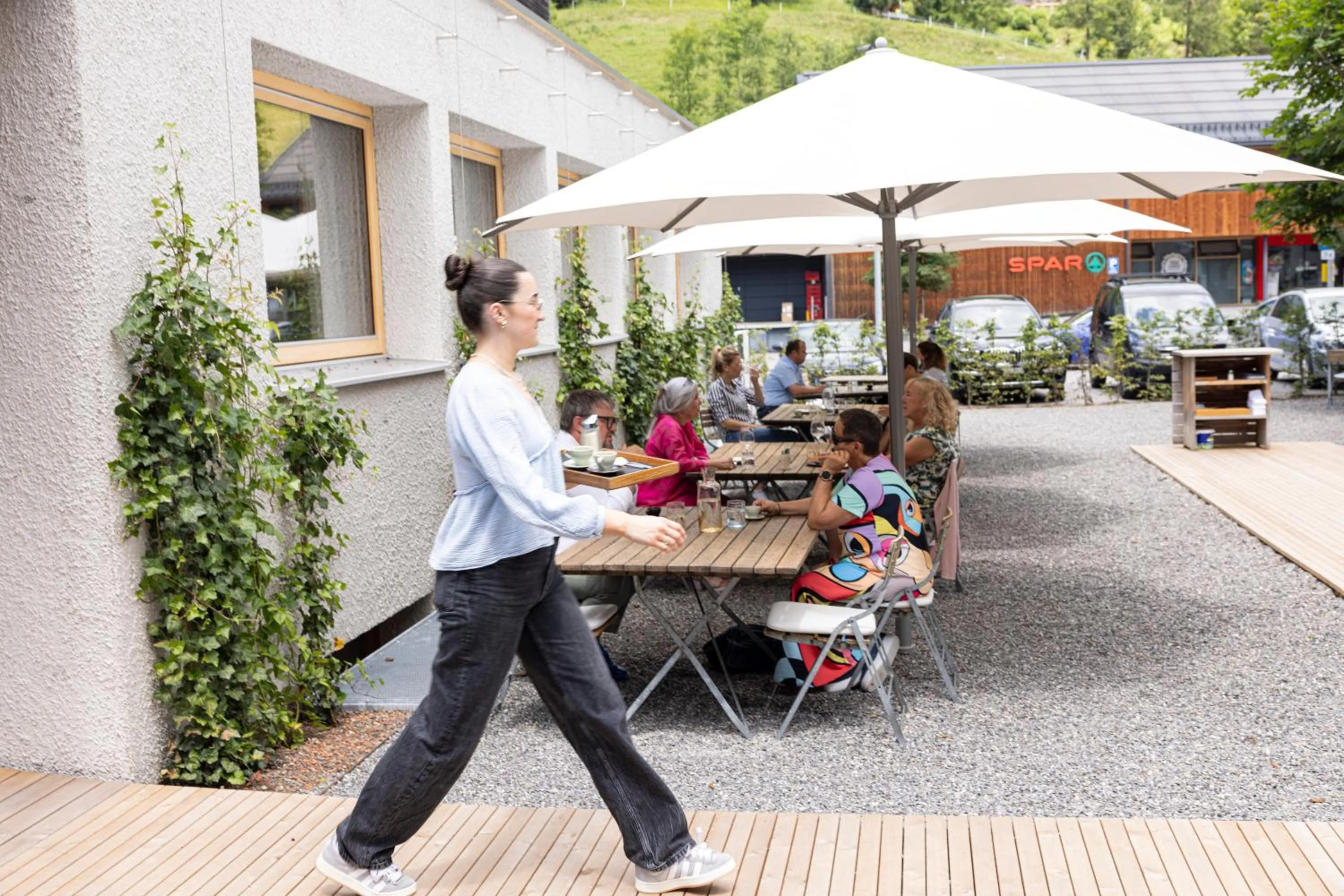 Balcony/Terrace in Biohotel Schwanen