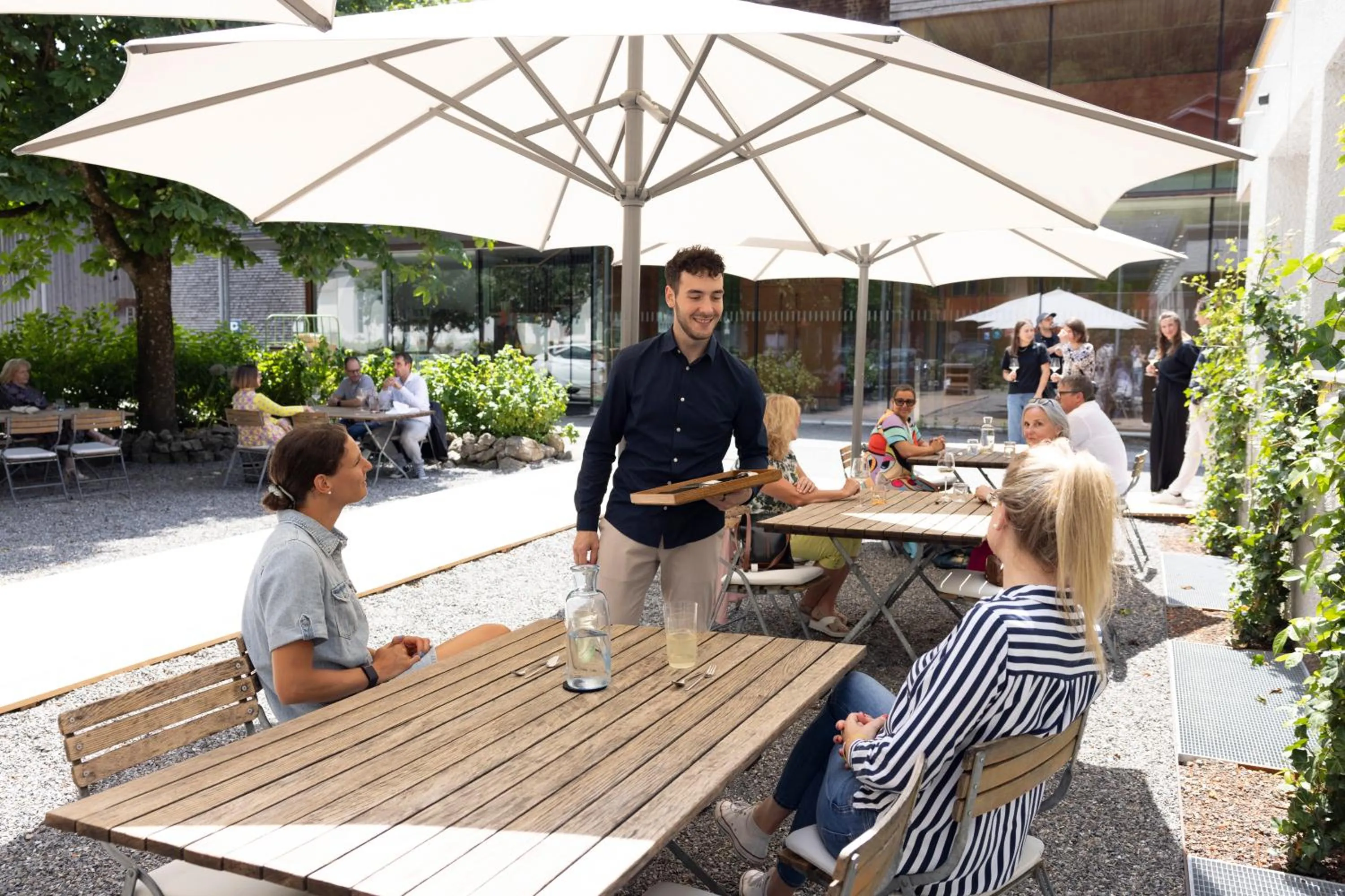 Balcony/Terrace in Biohotel Schwanen