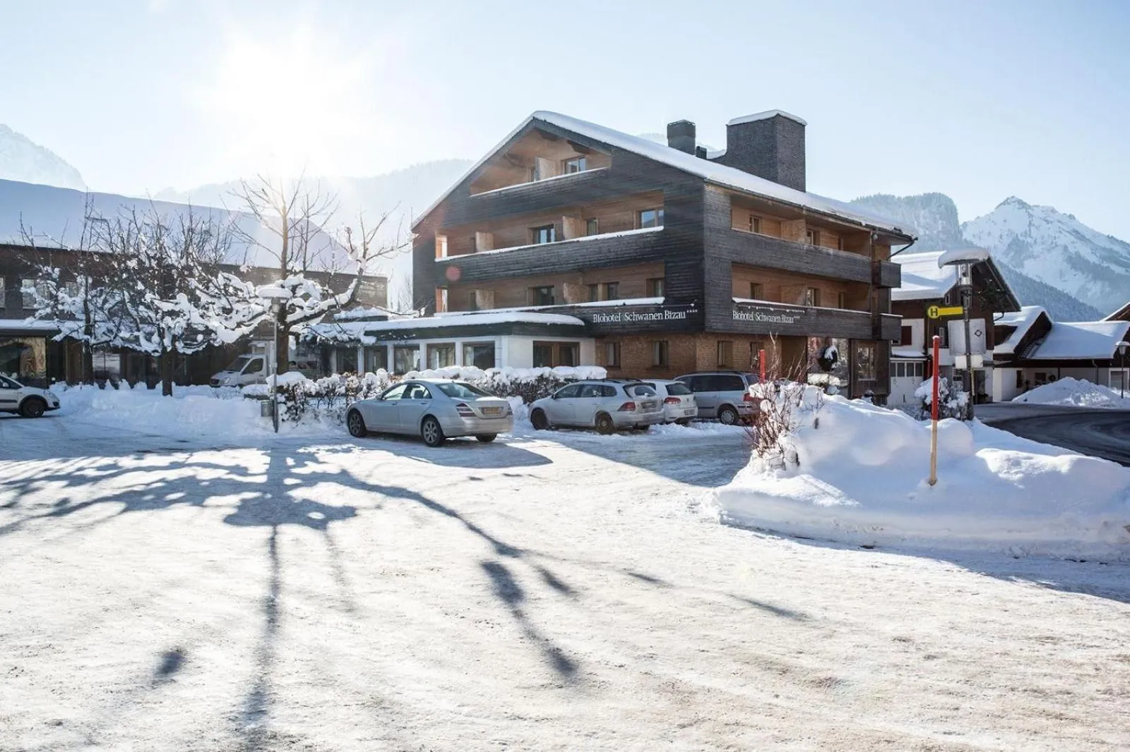 Property building in Biohotel Schwanen