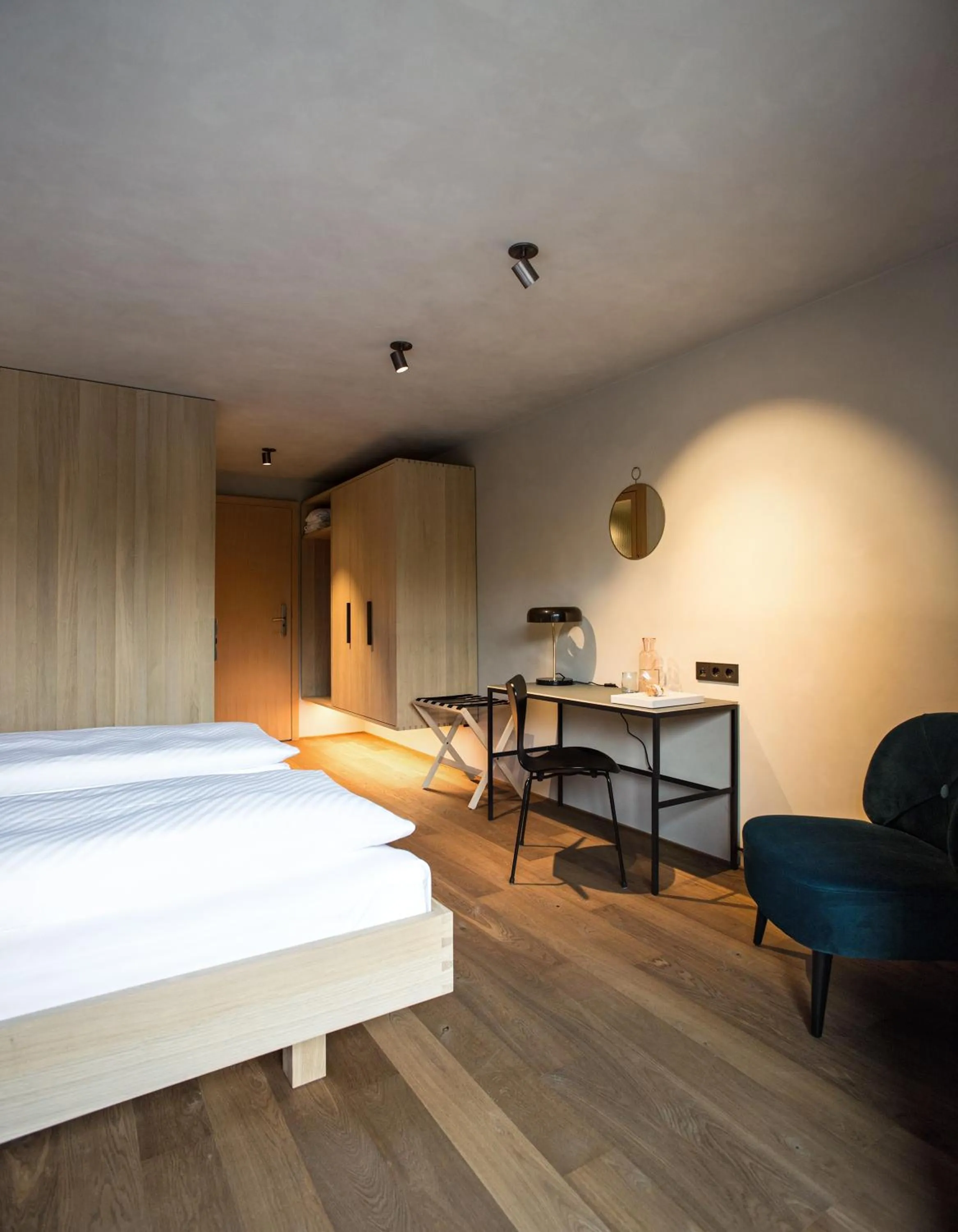 Bed in Biohotel Schwanen