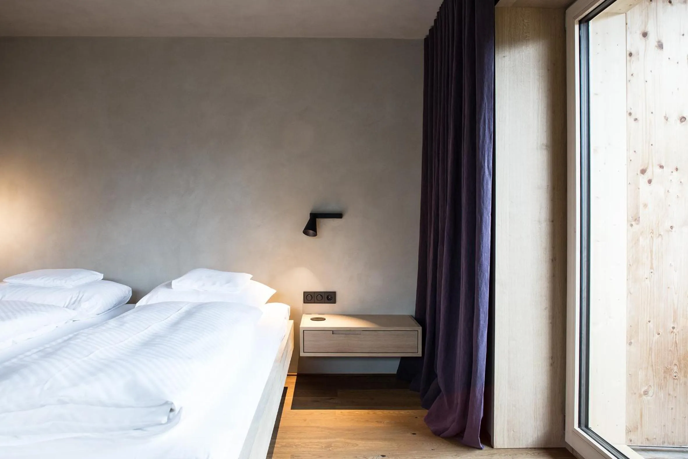 Bed in Biohotel Schwanen