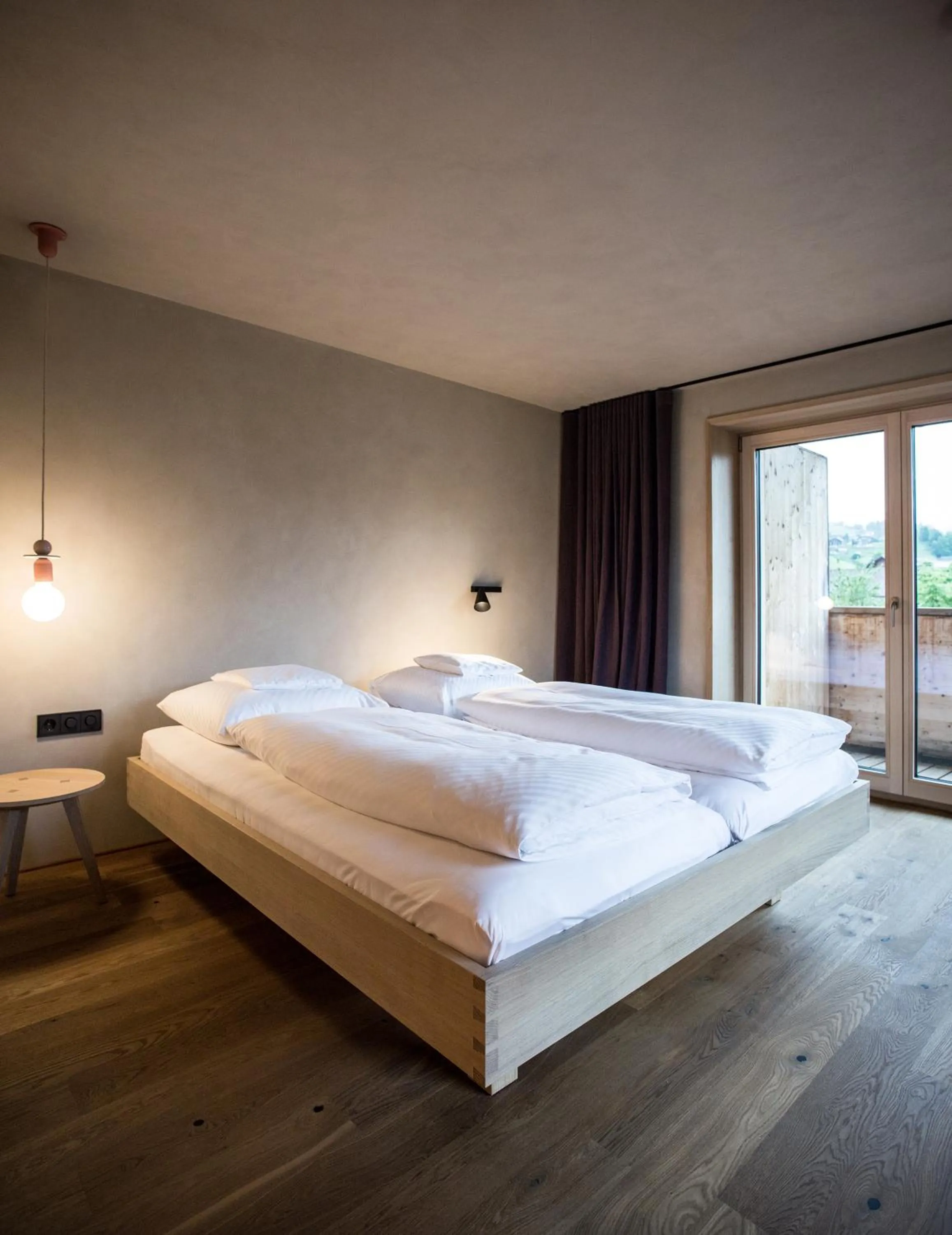 Bed in Biohotel Schwanen