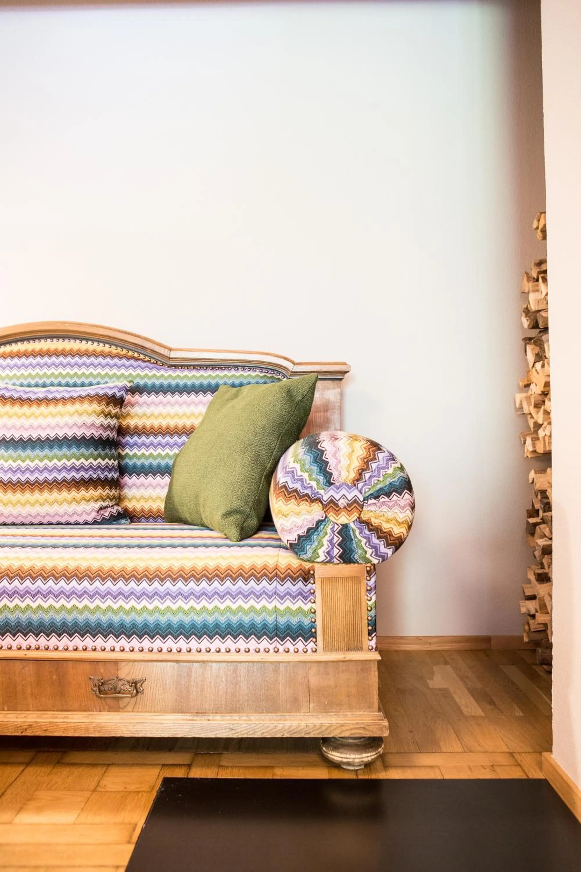 Seating area in Biohotel Schwanen